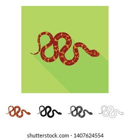 Vector illustration of mammal and danger logo. Set of mammal and medicine vector icon for stock.