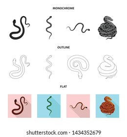 Vector illustration of mammal and danger logo. Collection of mammal and medicine vector icon for stock.