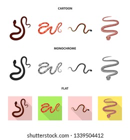 Vector illustration of mammal and danger sign. Collection of mammal and medicine vector icon for stock.