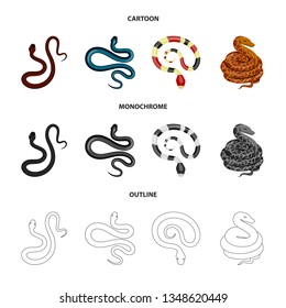 Vector illustration of mammal and danger sign. Collection of mammal and medicine stock vector illustration.