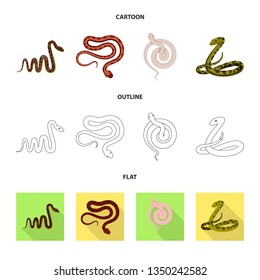 Vector illustration of mammal and danger sign. Set of mammal and medicine vector icon for stock.