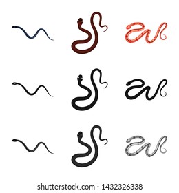 Vector illustration of mammal and danger symbol. Collection of mammal and medicine vector icon for stock.