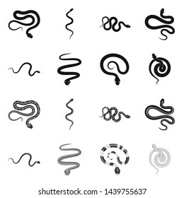 Vector illustration of mammal and danger symbol. Collection of mammal and medicine vector icon for stock.
