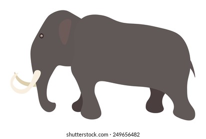 Vector illustration of mammoth