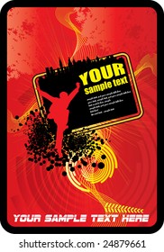 Vector illustration with man
