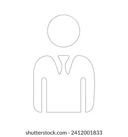 Vector illustration of a man in business