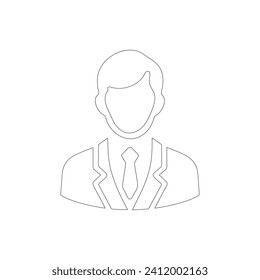 Vector illustration of a man in business