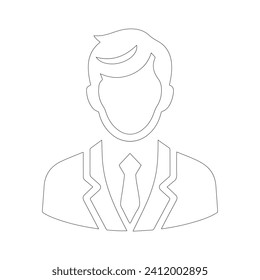 Vector illustration of a man in business