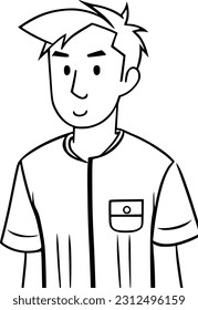 vector illustration of man cartoon