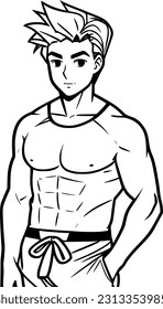 vector illustration of man cartoon