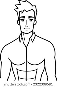vector illustration of man cartoon