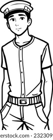 vector illustration of man cartoon