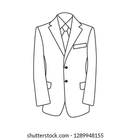Vector illustration of man and clothing logo. Collection of man and wear stock symbol for web.