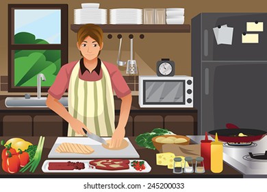 cooker man clipart face