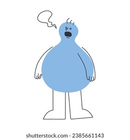 Vector illustration of a man feeling tired