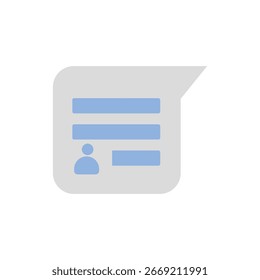 Ilustração vetorial de um homem interagindo com uma página de mensagem ou interface de bate-papo, perfeito para aplicativos de comunicação, mídias sociais, bate-papo on-line e designs de interface móvel.