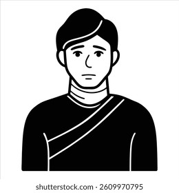 	
vector illustration of a man on white background
