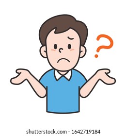 Vector Illustration Man Question Stock Vector (Royalty Free) 1642719184 ...