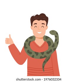 Man Holding Snake Images, Stock Photos & Vectors | Shutterstock