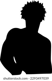 vector illustration of man shape