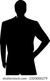 vector illustration of man shape
