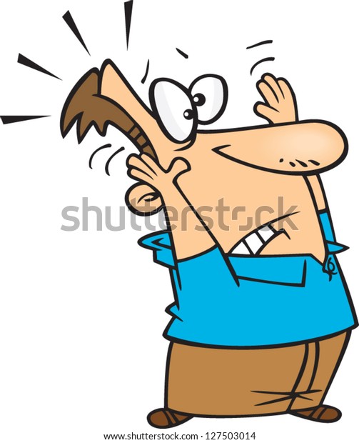 Vector Illustration Man Surrendering Stock Vector (Royalty Free ...