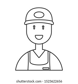 Vector illustration of man and wash logo. Graphic of man and car vector icon for stock.