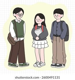 vector illustration of a man and woman