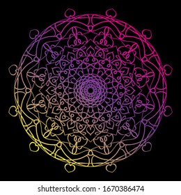 Vector Illustration Mandala Art Design Pattern 