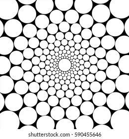 Vector Illustration, Mandala Black and White Page, Coloring