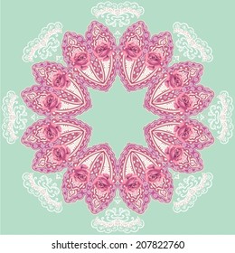 Vector illustration of mandala design. 