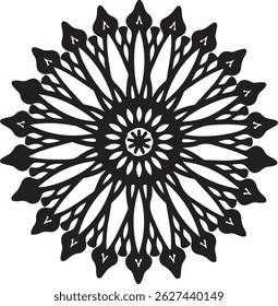 vector illustration mandala design  , minimalist design 