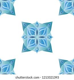 Vector illustration of mandala isolated on white background. Ethnic mandala ornament for banner/icon/logo/card/poster/yoga company. Templates with doodle tribal mandalas for coloring book. EPS10