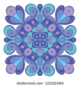 Vector illustration of mandala isolated on white background. Ethnic mandala ornament for banner/icon/logo/card/poster/yoga company. Templates with doodle tribal mandalas for coloring book. EPS10