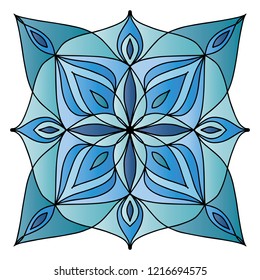 Vector illustration of mandala isolated on white background. Ethnic mandala ornament for banner/icon/logo/card/poster/yoga company. Templates with doodle tribal mandalas for coloring book. EPS10