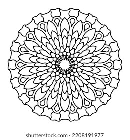 Vector Illustration of a Mandala Pattern