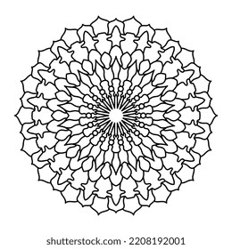 Vector Illustration of a Mandala Pattern