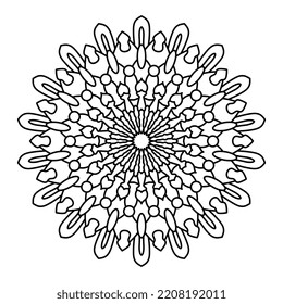 Vector Illustration of a Mandala Pattern