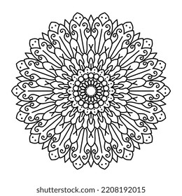 Vector Illustration of a Mandala Pattern