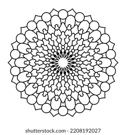 Vector Illustration of a Mandala Pattern