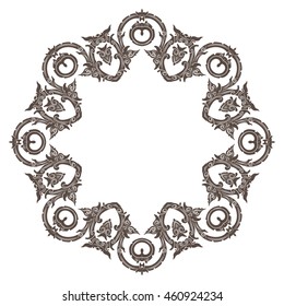 vector illustration of mandala, vintage decorative element. EPS