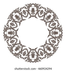 vector illustration of mandala, vintage decorative element. EPS