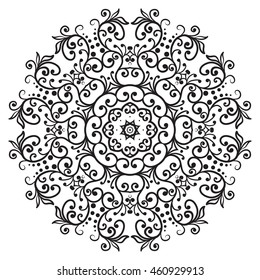 vector illustration of mandala, vintage decorative element. EPS