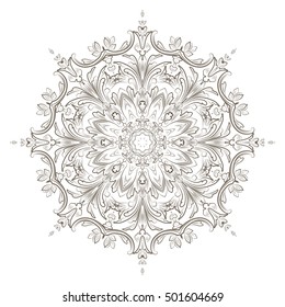 vector illustration of mandala, vintage decorative element. EPS