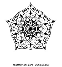 Vektorgrafik von Mandalas dekorativen Rundschmuck. lieber orientalische Vektorgrafiken, Anti-Stress-Therapiemuster, Yoga-Logos Vektor, Farbseiten und so weiter.