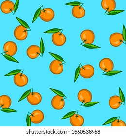 vector illustration of mandarin  summer, sweet, juicy, fruits EPS10