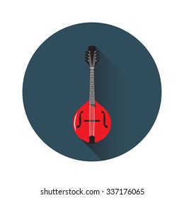 Vector illustration of mandolin