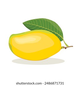 Ilustración vectorial de mango, una fruta tropical