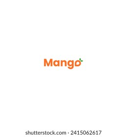 ilustración vectorial de la marca de palabras de mango