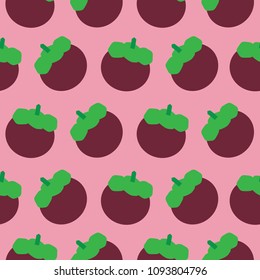 Vector illustration mangosteen web icon set. and background